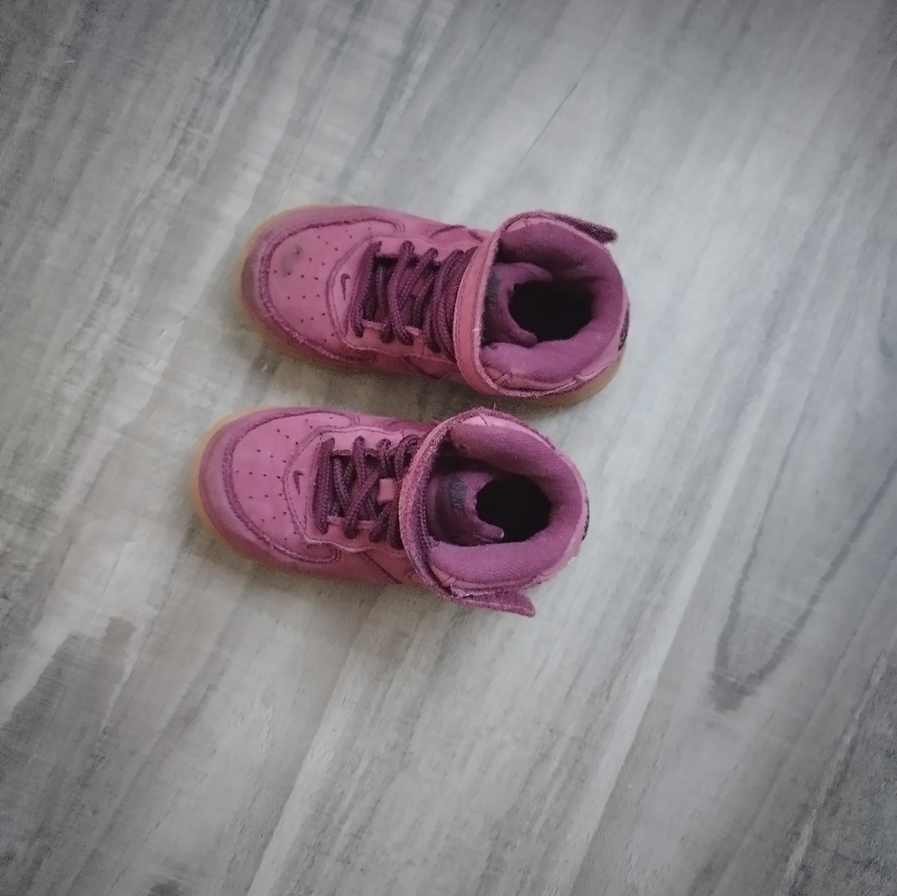 Purple suede Toddler Nike AF1 8C used - Picture 2 of 5